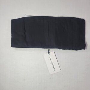 WeWoreWhat Women Black Cotton Blend Chic Strapless Bandeau Top Size Medium